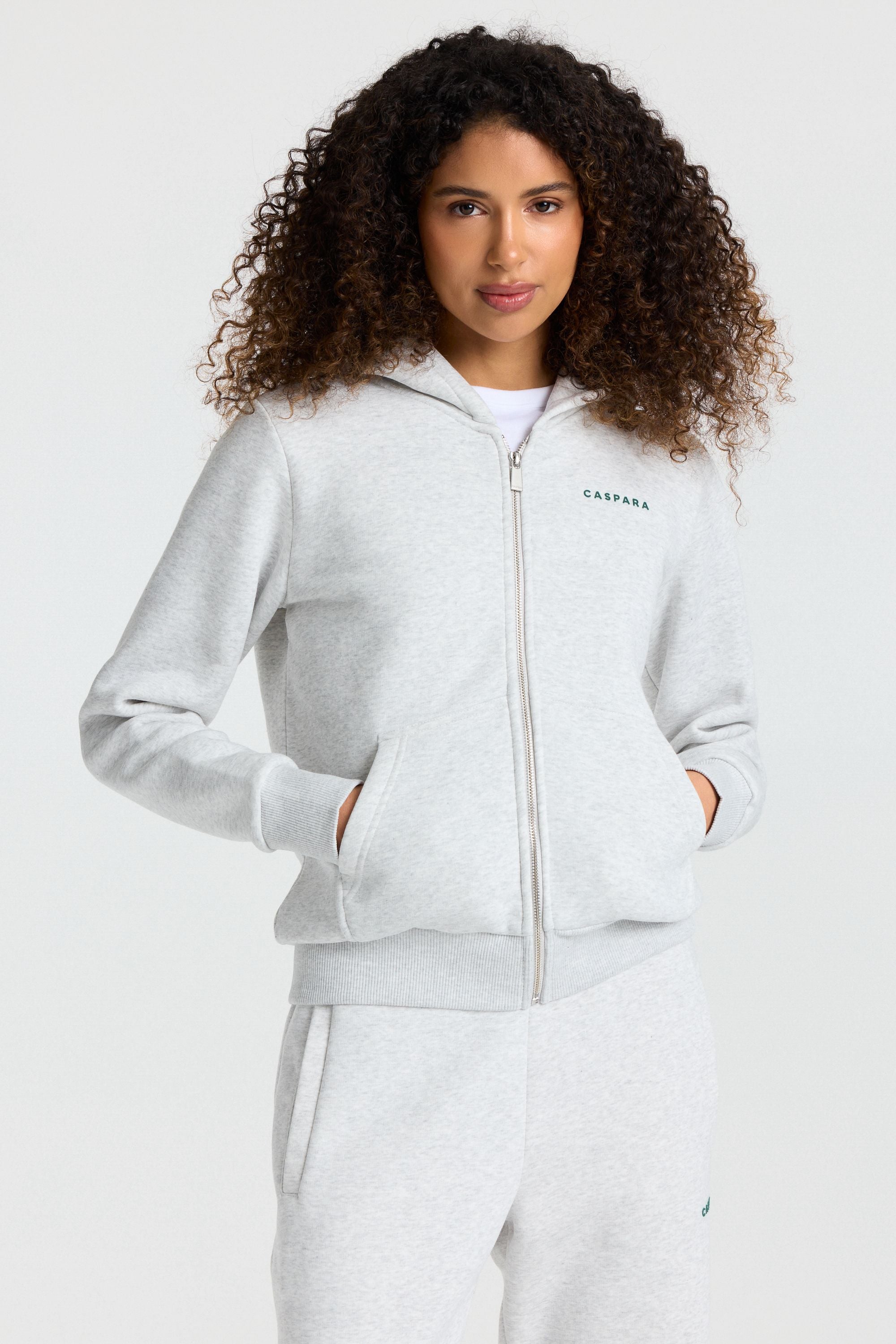 W. Cosmo Zip Hoodie - Grey melange